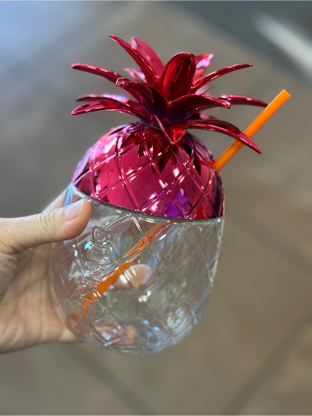 Dunkin Pineapple Tumbler Cup w/ Reusable Straw Included 2026 brand new